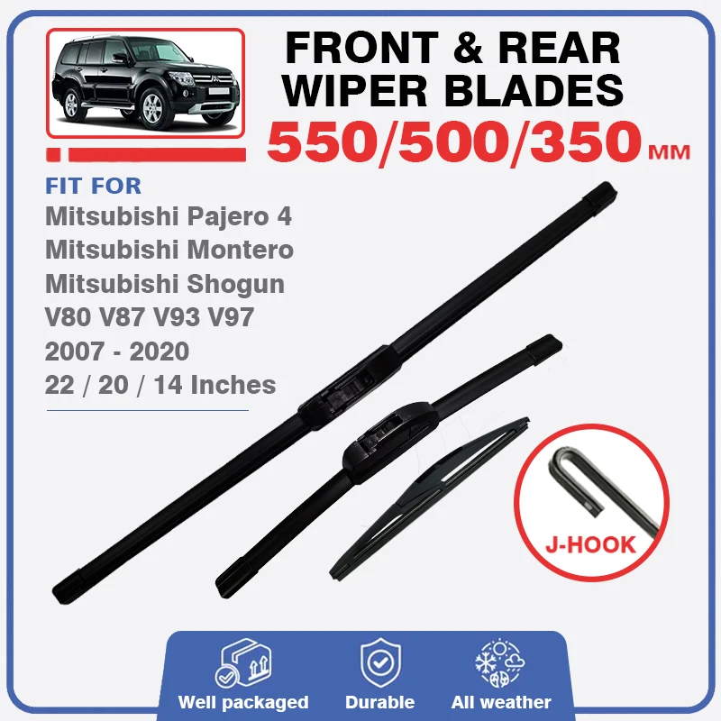 

Щетки стеклоочистителя передние и задние для Mitsubishi Pajero 4 Montero Shogun 2007 - 2020 V80 V87 V93 V97