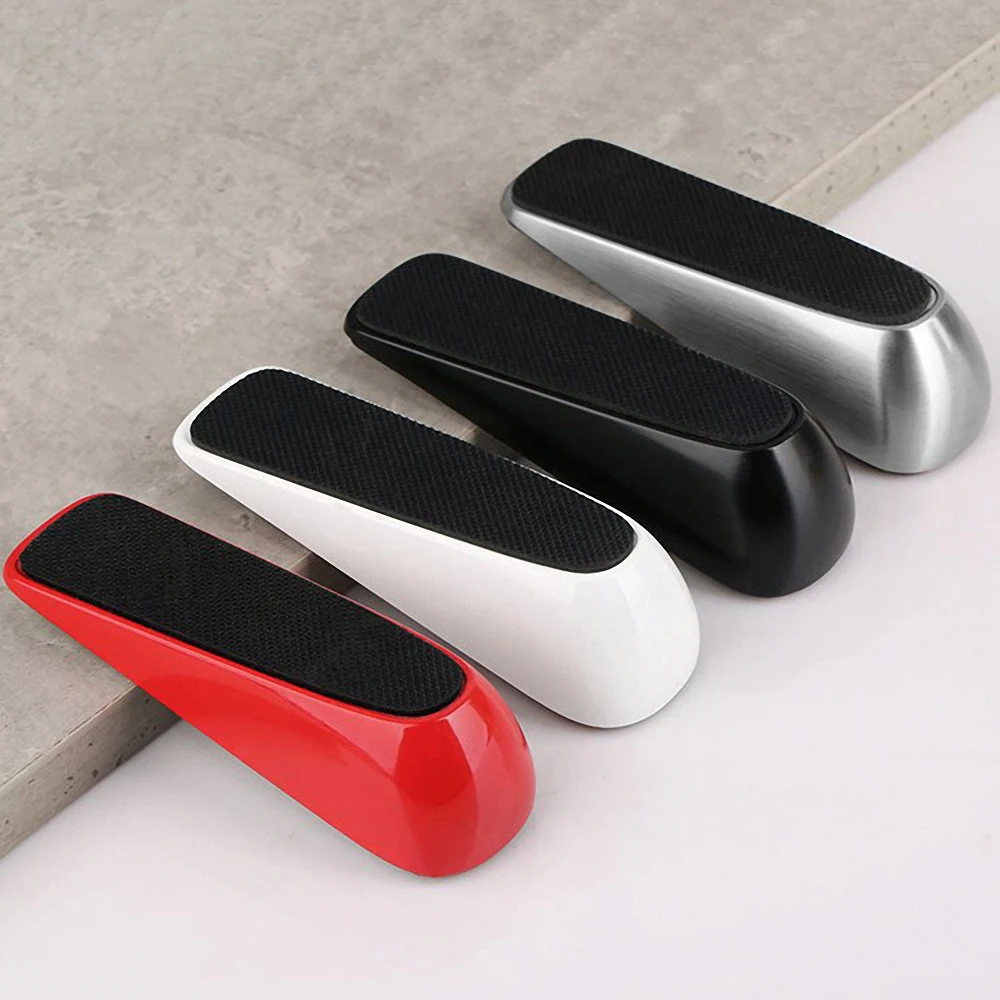 

Zinc Alloy Household Door Stopper Creative Anti-collision Door Stops Anti-slip Rubber Base Safety Door Plug Ornaments Hardware