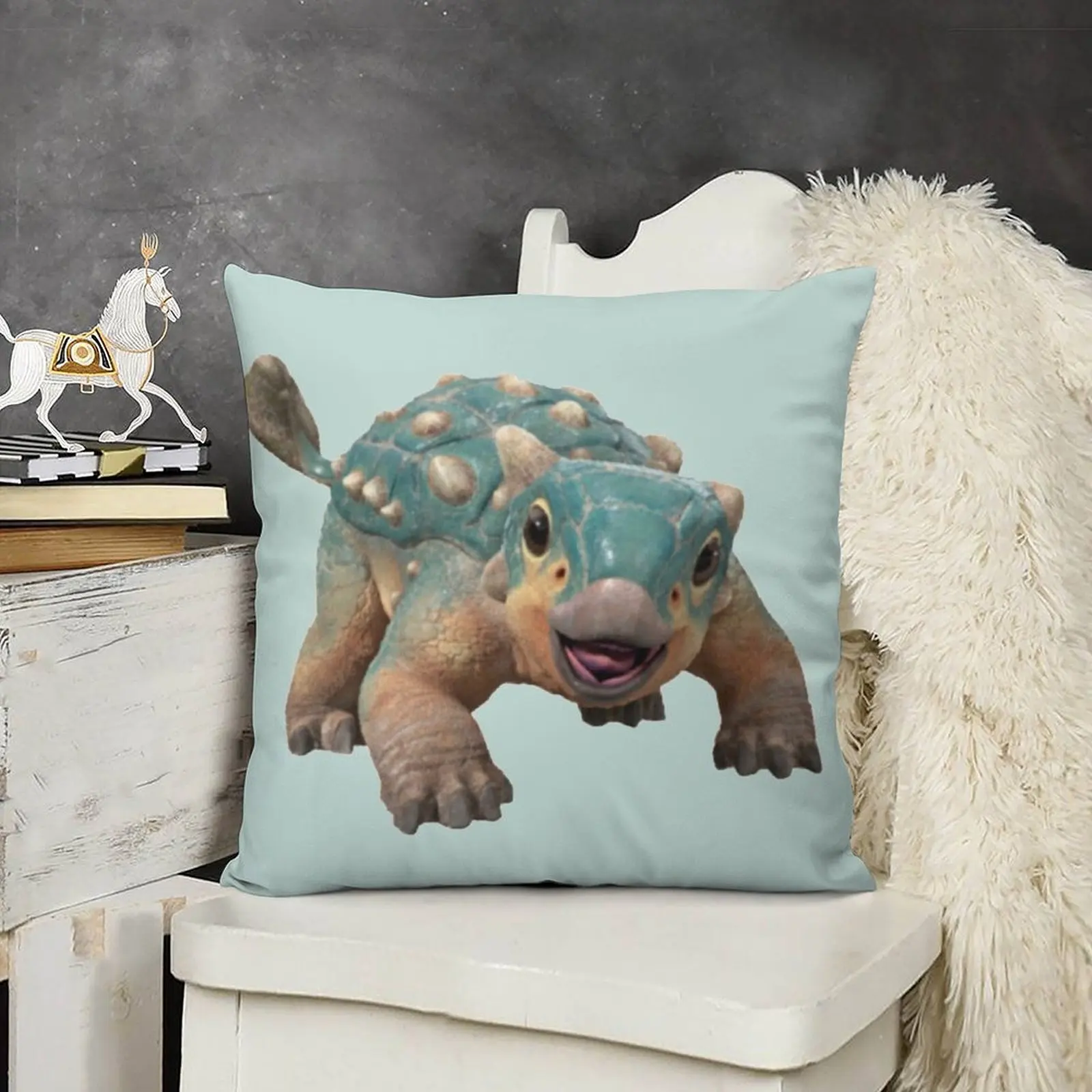 Bumpy диванная подушка с анкилозавром лупвентрис подушки для детей наволочки