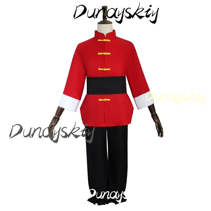 Аниме Ranma 1/2 Saotome Косплей Костюм Розовый Парик Красная Униформа Для Женщин Мужчин