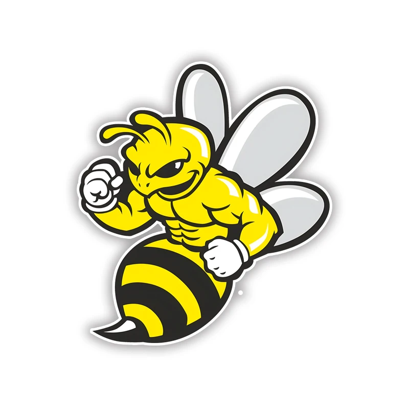 

Наклейки на автомобиль cs12308 # Wasp Bee Hornet, самоклеящиеся водонепроницаемые Стикеры с защитой от царапин, аксессуары для украшения мотоцикла