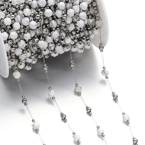 Цепочки из нержавеющей стали с бусинами YouYoungDifferent 1 метр