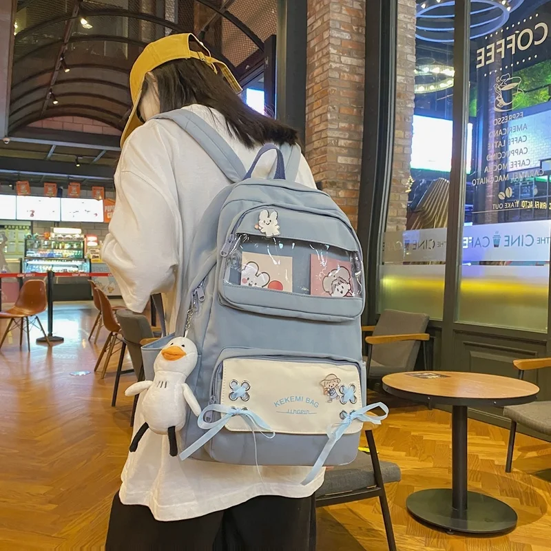 

Женский рюкзак, школьная сумка для девочек, женский водонепроницаемый рюкзак, Модный женский дорожный рюкзак, Студенческая сумка для книг д...