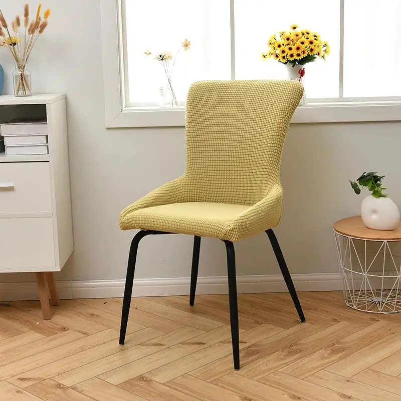 

Dining Room Chairs Cover Home Modern Table Coffee Office Chair Cover Hotel Stretch Fleece Washable Removable Back Seat Universal