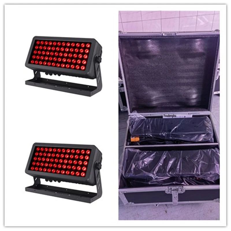 2 шт. с футляром уличные водонепроницаемые ip65 60 x 20 Вт rgbw dmx 4IN1 светодиодные