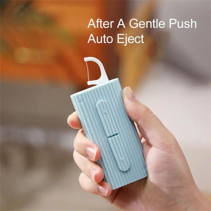 

Disposable Teeth Flosser For Traveling Camping Dental Floss Convenient Oral Hygiene Care Floss Pick Dispenser Ultra-fine Plastic