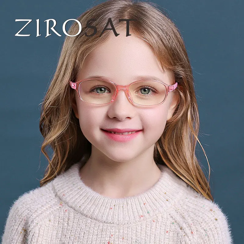 Оправа для детских очков ZIROSAT YKF2037 гибкие качественные очки мальчиков и девочек