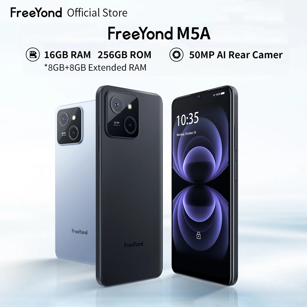 FreeYond 2023 New Phone M5A 256GB ROM 8GB RAM 50MP Cellphone 6.6