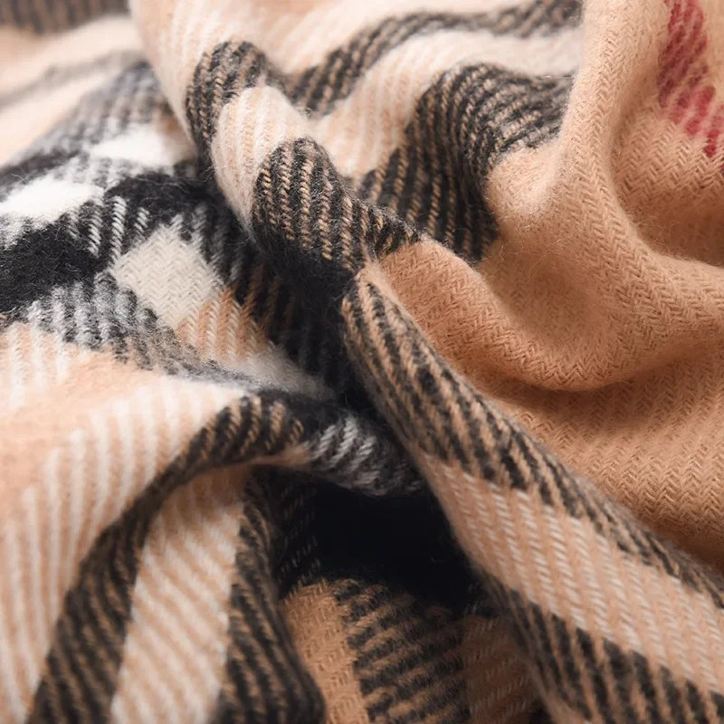 Ретро Стиль Искусственный Кашемировый Шарф Универсальный Женский Модный Теплый