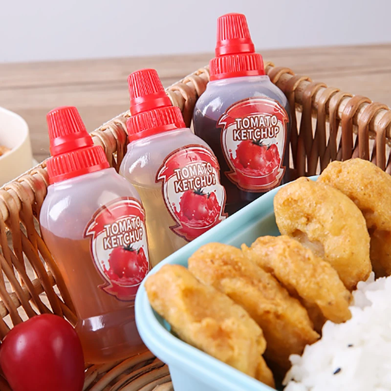 Мини Портативная бутылка для соуса диспенсер салата кетчупа пластиковая приправ