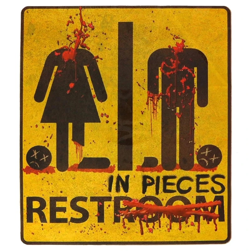 

Bloody Halloween Decorations Horror Theme Toilet Sticker with Style and Elegant Drop ship