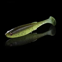 soft lures 50mm 63mm 71mm 78mm t tail jigging fishing lures wobblers tackle double color bass pike aritificial silicone swimbait