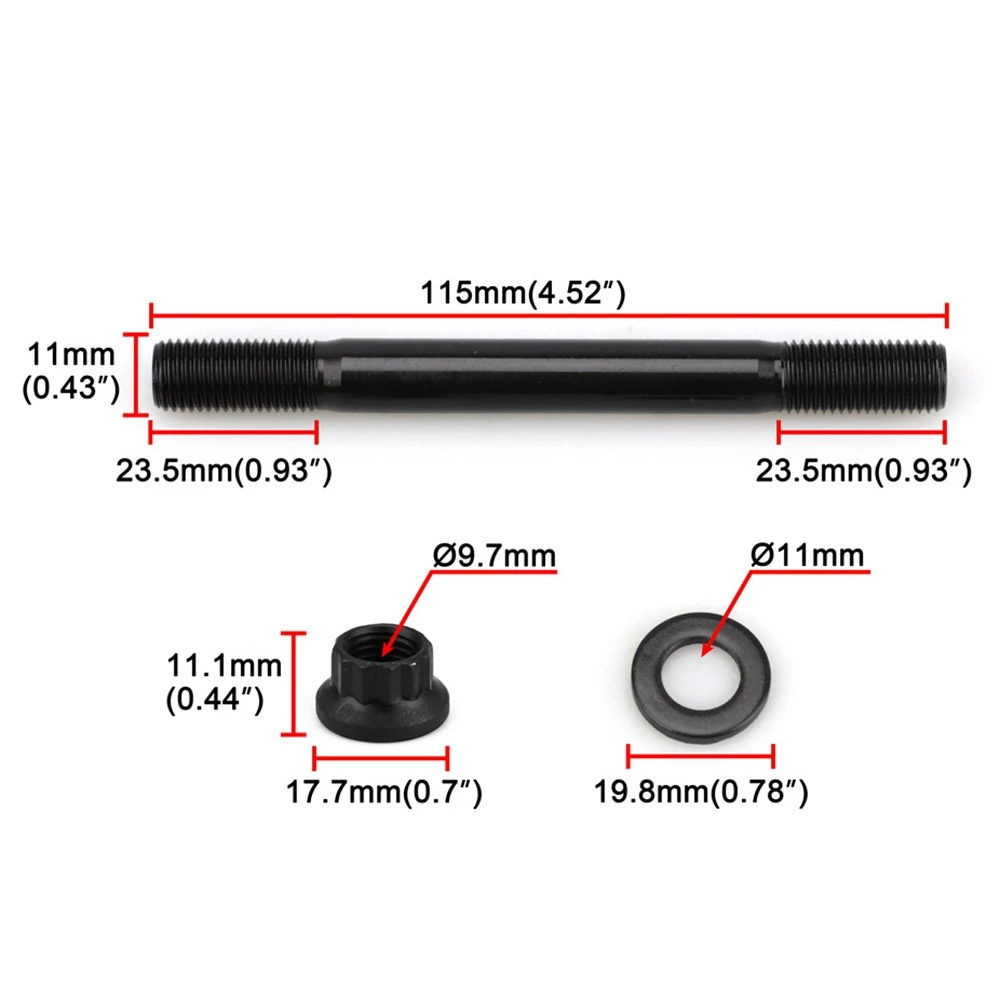 

AC34-For ARP 207-4203 Шпильки ГБЦ Pro Series Point Head для Mitsubishi EVO8 EVO9 94-19 4G63 7-болтовые 11 мм