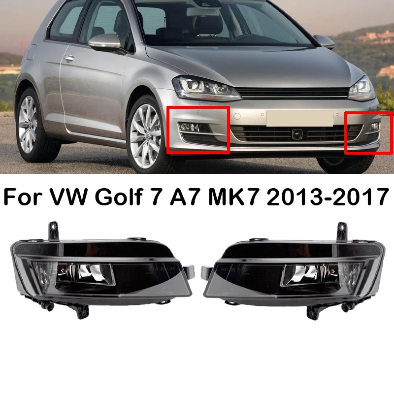 

5GG941661 5GG941662 Left Right Front Bumper Fog Light Fog Lamp With Halogen Bulbs For VW Golf 7 A7 MK7 2013 2014 2015 2016 2017