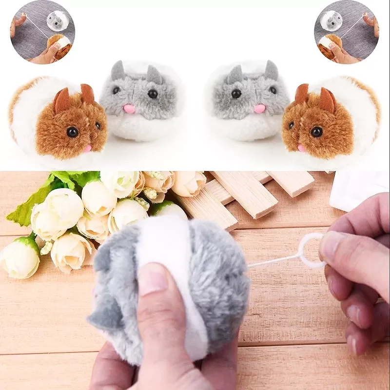 

NEW 1pc Cute Cat Toys Plush Fur Toy Shake Movement Mouse Pet Kitten Funny Rat Safety Plush Little Mouse Interactive Toy Gift