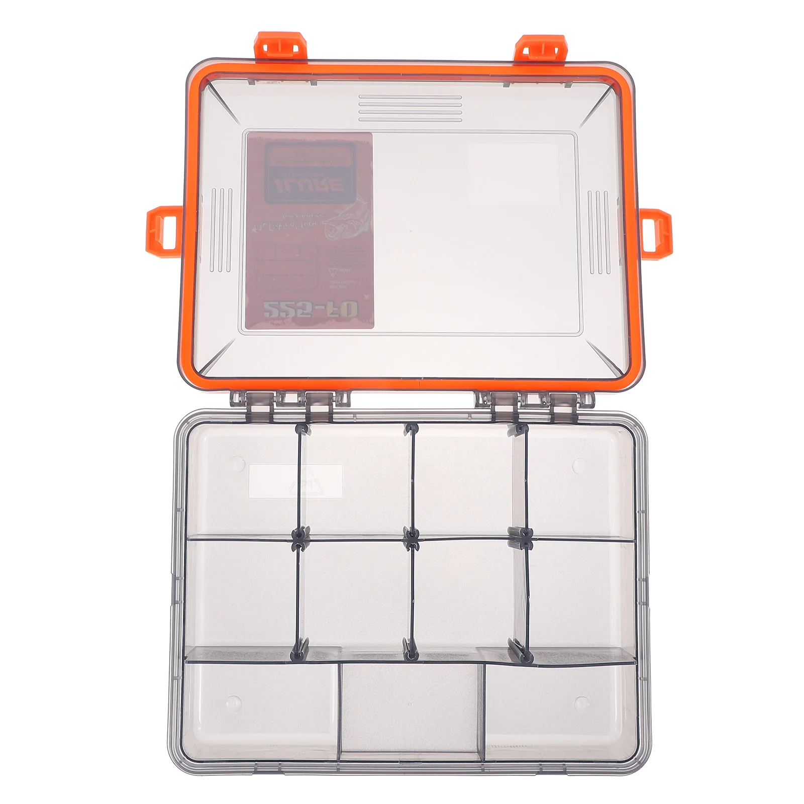 

Fishing Gear Storage Box Clear Container Tackle Case Tool Fishing Tackle Organizer Pp Resin Matte Tackle Bag Fishing Box