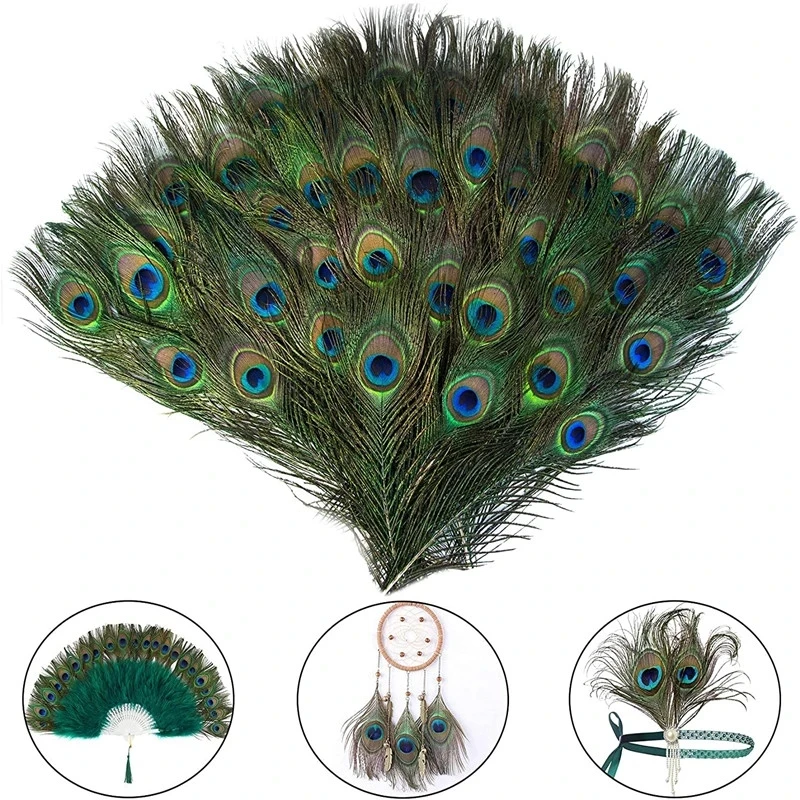 

10/20/50pcs Big Eyes Peacock Feathers 25-30cm Plumage for Crafts Wedding Feathers and Jewelry Making Decoration Plumas