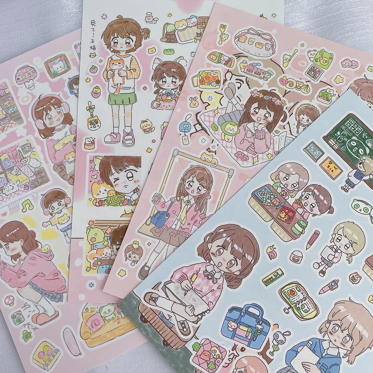 WAKAWAKA Kawaii наклейки с персонажами мягкий момент высечка для журнала декоративный