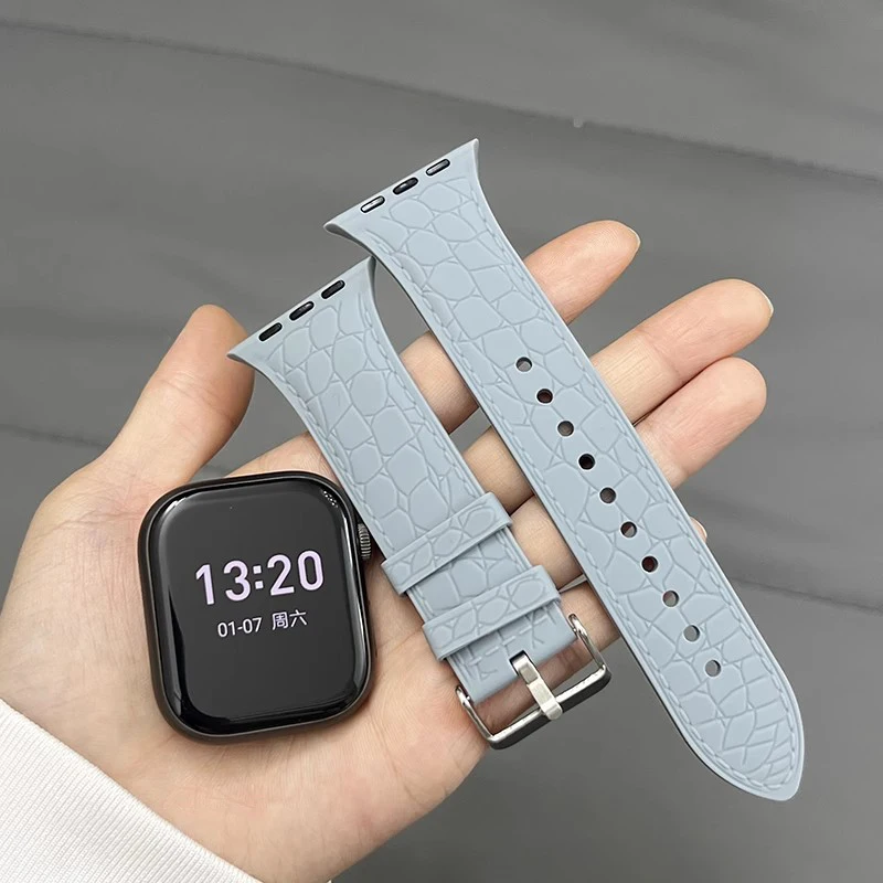 Фото Силиконовый ремешок для Apple Watch, 45 мм, 44 мм, 46 мм, 40 мм, 41 мм, 42 мм, 49 мм, спортивный браслет, ремешок для iWatch серий 11, 10, 9, 8, 7, 6, SE, Ultra №4