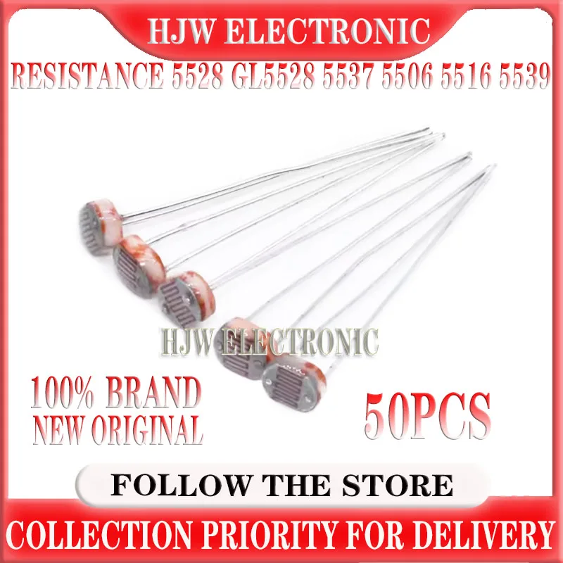 Фоточувствительный резистор LDR фотоэлектрический фоторезистор 5528 GL5528 5537 5506 5516 5539