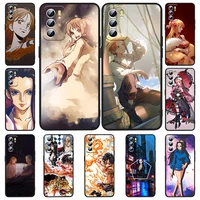 good looking one piece anime for oppo realme 6 6i 6s 7 8 8i 9i c3 c11 c21y q3s narzo 50a 50i gt master gt2 pro black phone case