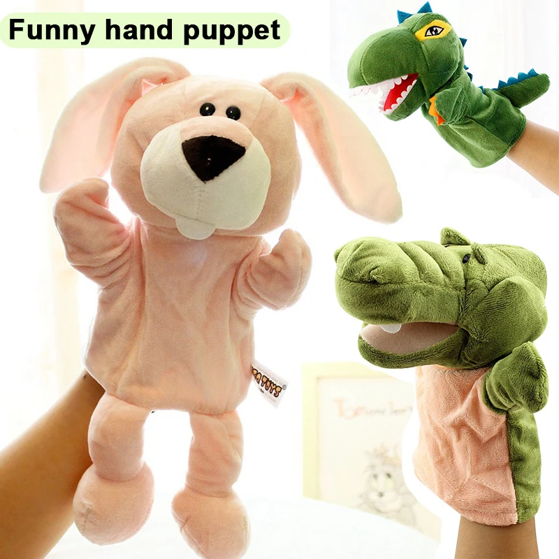 

Kawaii ручная кукла Мультяшные животные корова обезьяна Лев черепаха овечка Обучающие куклы история рассказов игрушки для детей подарок