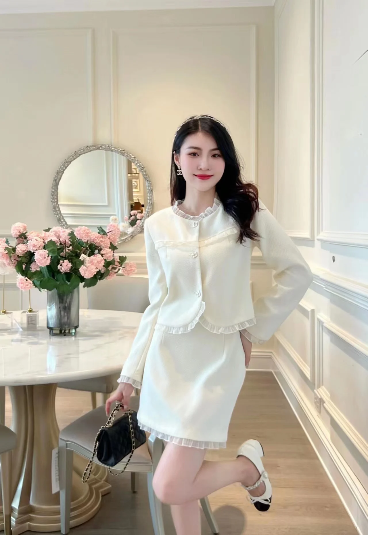 

2023 Spring/Summer Fashion New Women's Clothing Stitching Suit 0822