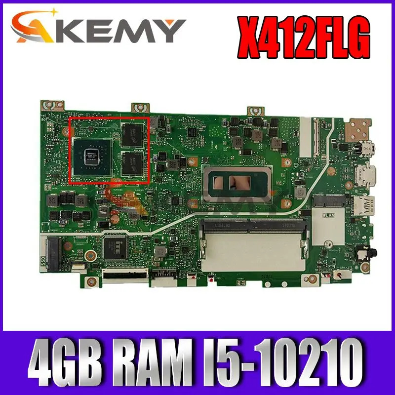 

Оригинальная материнская плата X412FLG для ноутбука ASUS X412FLG X412FL X412F A412F F412F материнская плата с I5-10210U процессор 4 Гб ОЗУ
