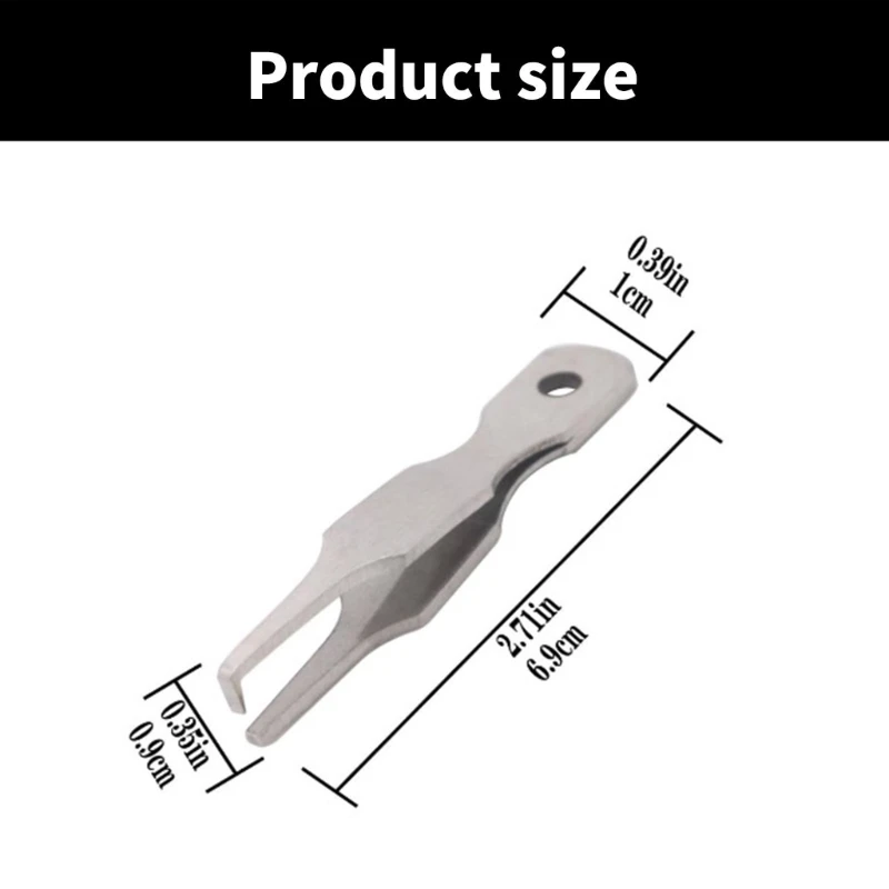 Пинцет для лески плоскогубцы с двойным отверстием инструмент открывания