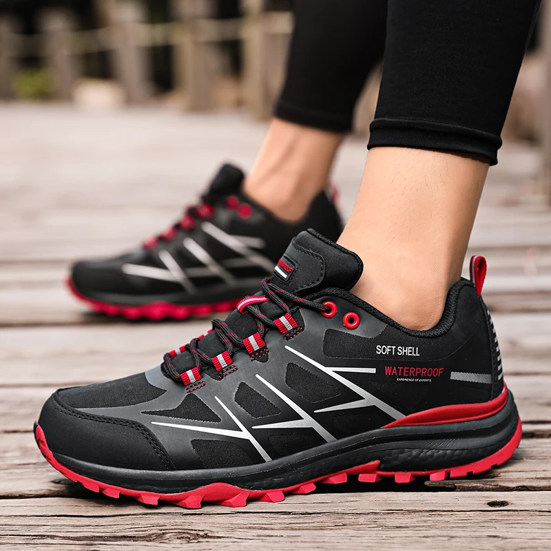 Men Hiking Shoes Waterproof Breathable Tactical Combat Hiking Boots Desert Training Sneakers Outdoor Anti-Slip Trekking Shoes