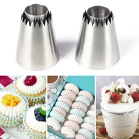 sultan tube russian pastry tips icing piping stainlessl steel nozzles cookie large icing piping nozzles cupcake baking tools