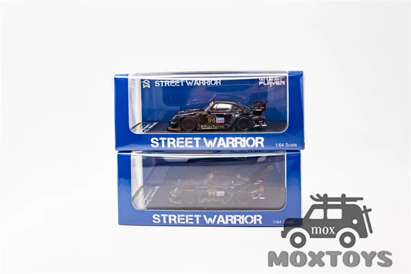 SW 1:64 RWB 993 Шарлин низкий/высокий хвост черный литая модель автомобиля