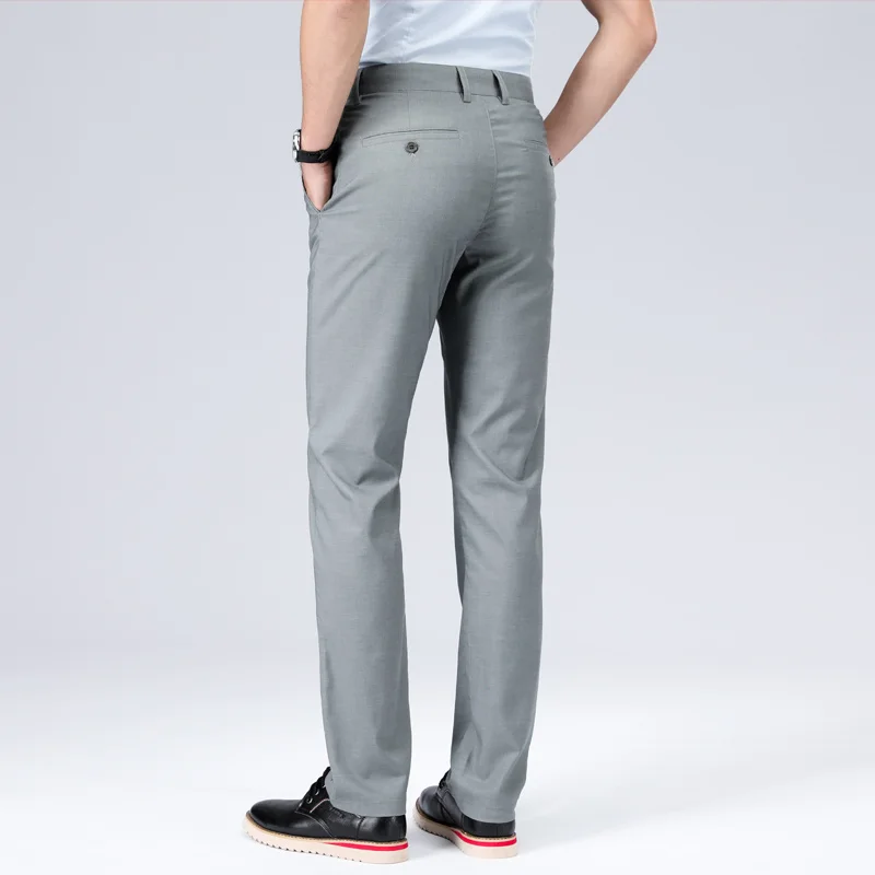 

Freedom Stretch Total Relaxed Fit Flat Front Pant 2023 New Summer Thin Men's Business Casual Trousers