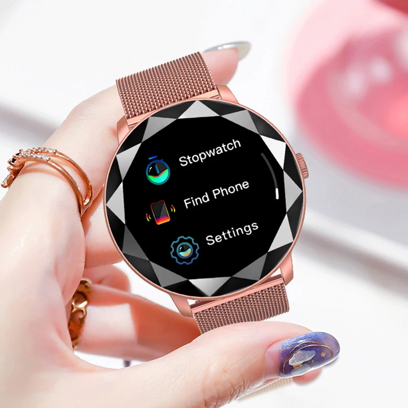 

UGUMO Smart Watch Women Female Menstrual Cycle Reminder Blood Pressure Blood Oxygen Heart Rate Step Counter Sleep Monitor