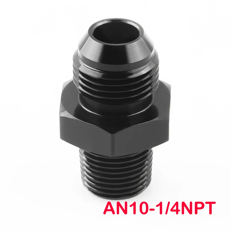 

AN4 AN6 AN8 AN10 к NPT, прямой переходник (1/8 дюйма, 1/4 дюйма, 3/8 дюйма, 1/2 дюйма NPT) для масляного радиатора и топливных проводов