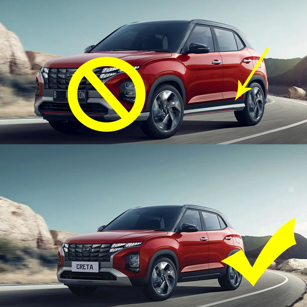 4 шт. брызговики для Hyundai Creta Cantus SU2 2021 ~ 2023 спойлер аксессуары расклешенных крыльев