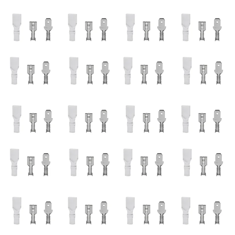 

200 шт., обжимные клеммы для проводов 4,8 мм