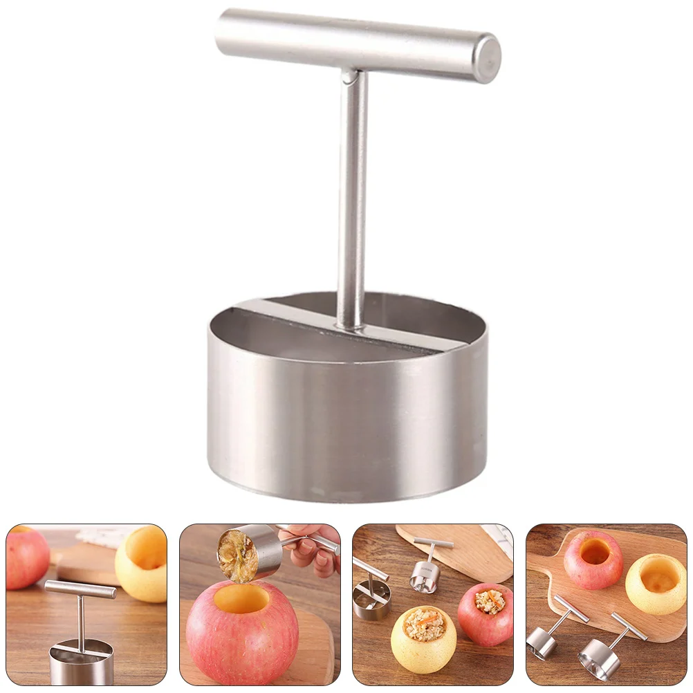 

Corer Remover Core Fruit Pitter Tool Veggie Slicer Date Red Steel Stainlessvegetable Digger Potatoes Removal Pepper Bell Apple