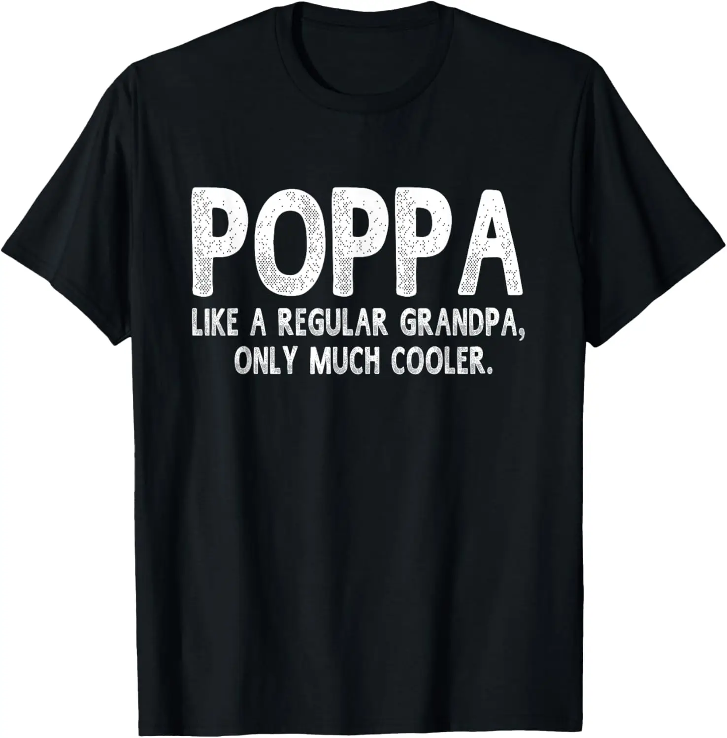 Фото Забавная футболка Poppa Definition Like Regular Grandpa Only Cooler №1