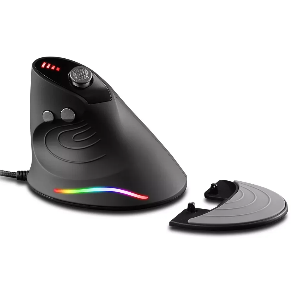 

Эргономичная Вертикальная игровая мышь, 5 режимов, 10000DPI RGB, Вертикальная оптическая проводная мышь для правой руки, игровая мышь для ПК, ноут...