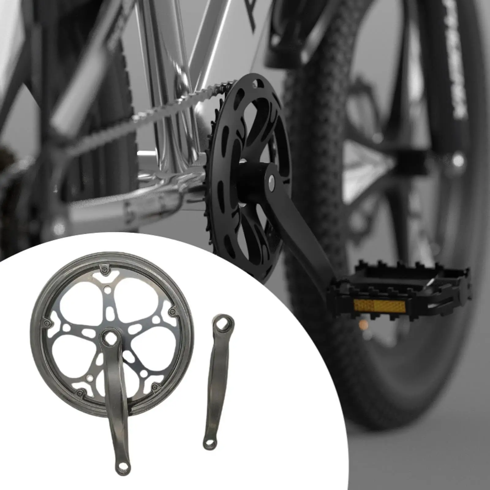 Велосипедный кривошипный комплект двойная звезда 52T цепное колесо