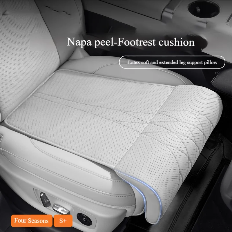 

Кожаная подушка для автомобильного сиденья из наппа, удлиненная дышащая подушка для сиденья, хлопковая подушка для сиденья с эффектом памяти, общий стиль Motors