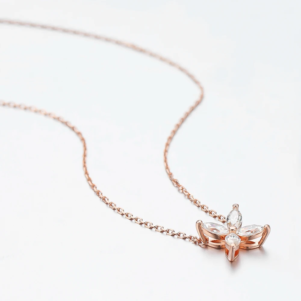 OEVAS 100% 925 Sterling Silver Moissanite Diamond Butterfly Pendant Necklace Earrings For Women Sparkling Fine Jewelry Set Gift 6 OEVAS 100% 925 Sterling Silver Moissanite Diamond Butterfly Pendant Necklace Earrings For Women Sparkling Fine Jewelry Set Gift 6