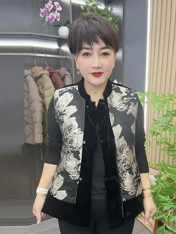 Высококачественный национальный жилет без рукавов осенне-зимний новый