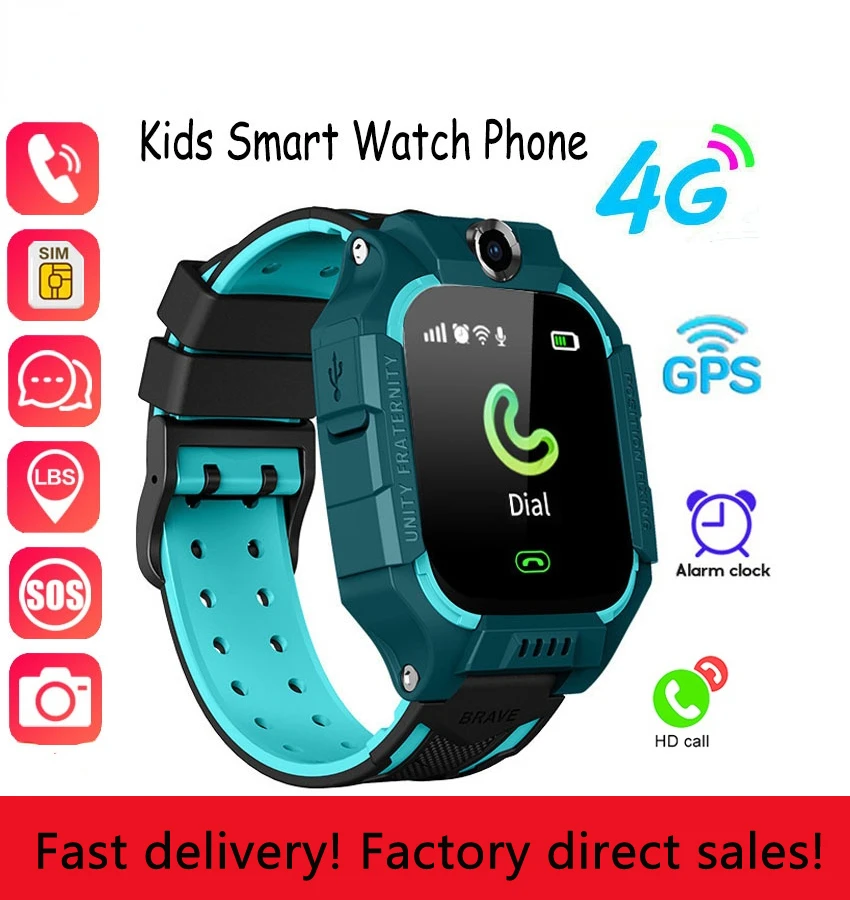 

2023 New Smart Watch Kids Gps Call Message Sim Card Waterproof Smartwatch For Children S0S Photo Remote Control for IOS Android