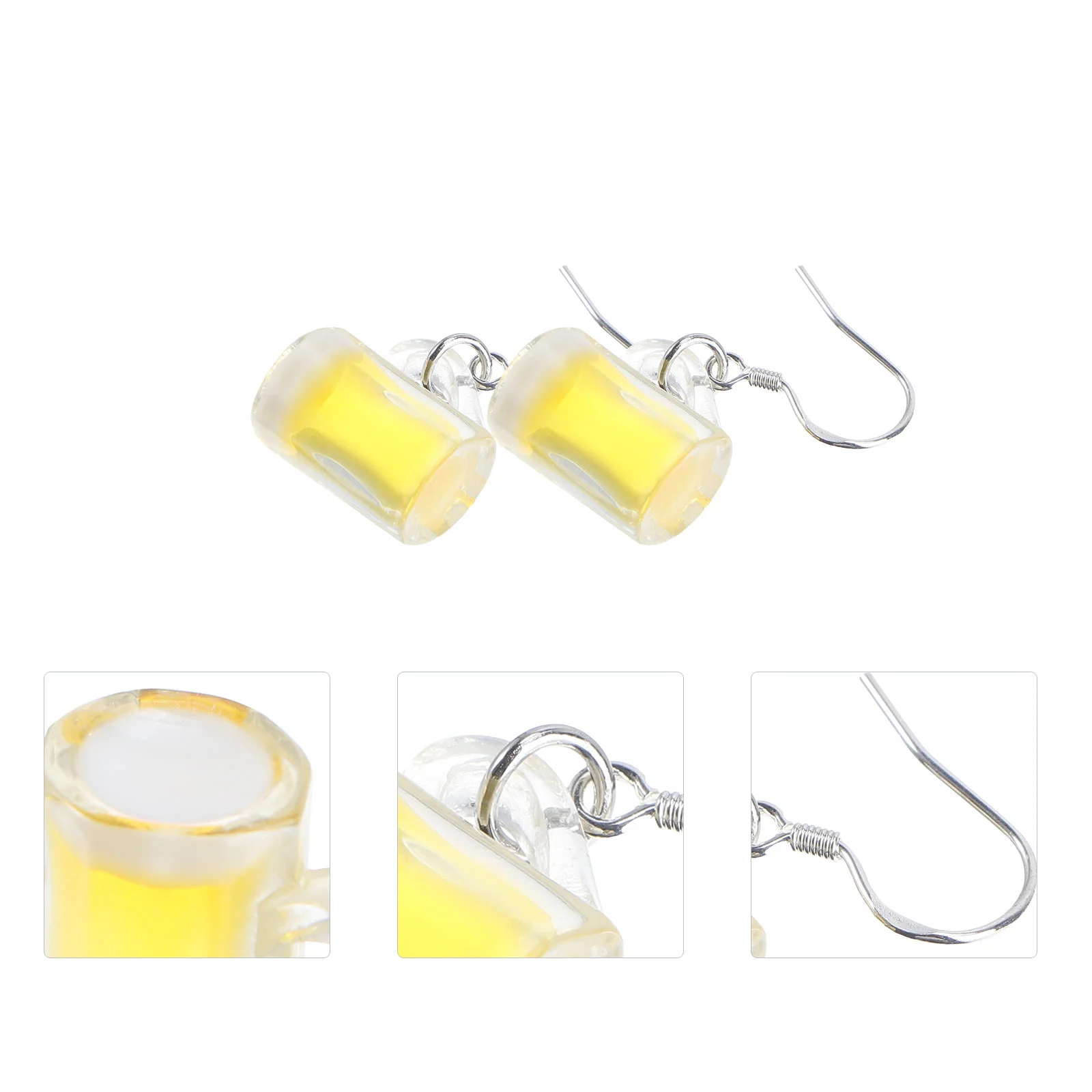 

Statement Earrings Women Bottle Stud Kawaii Aesthetic Cute Pierced Funny Dangle Jewelery Girl Drop Water Beer Mug