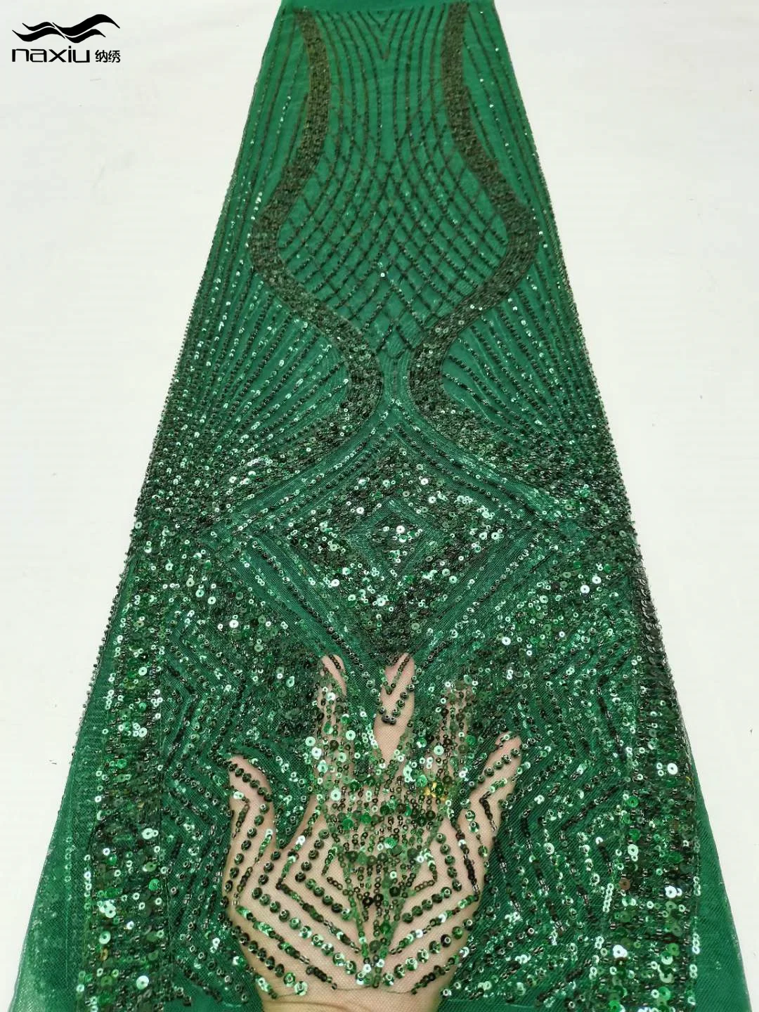 

Madison-African Beaded Lace Fabric, французский чистый тюль, ткань для вышивки для свадьбы, Свадебный Материал, 5 ярдов, 2023 г.