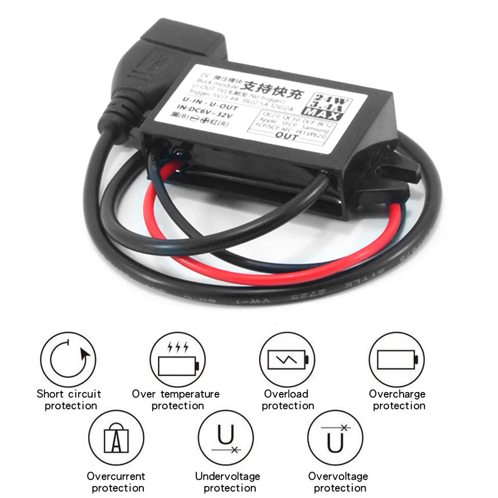 

USB-преобразователь с 6-32 В на 24 Вт