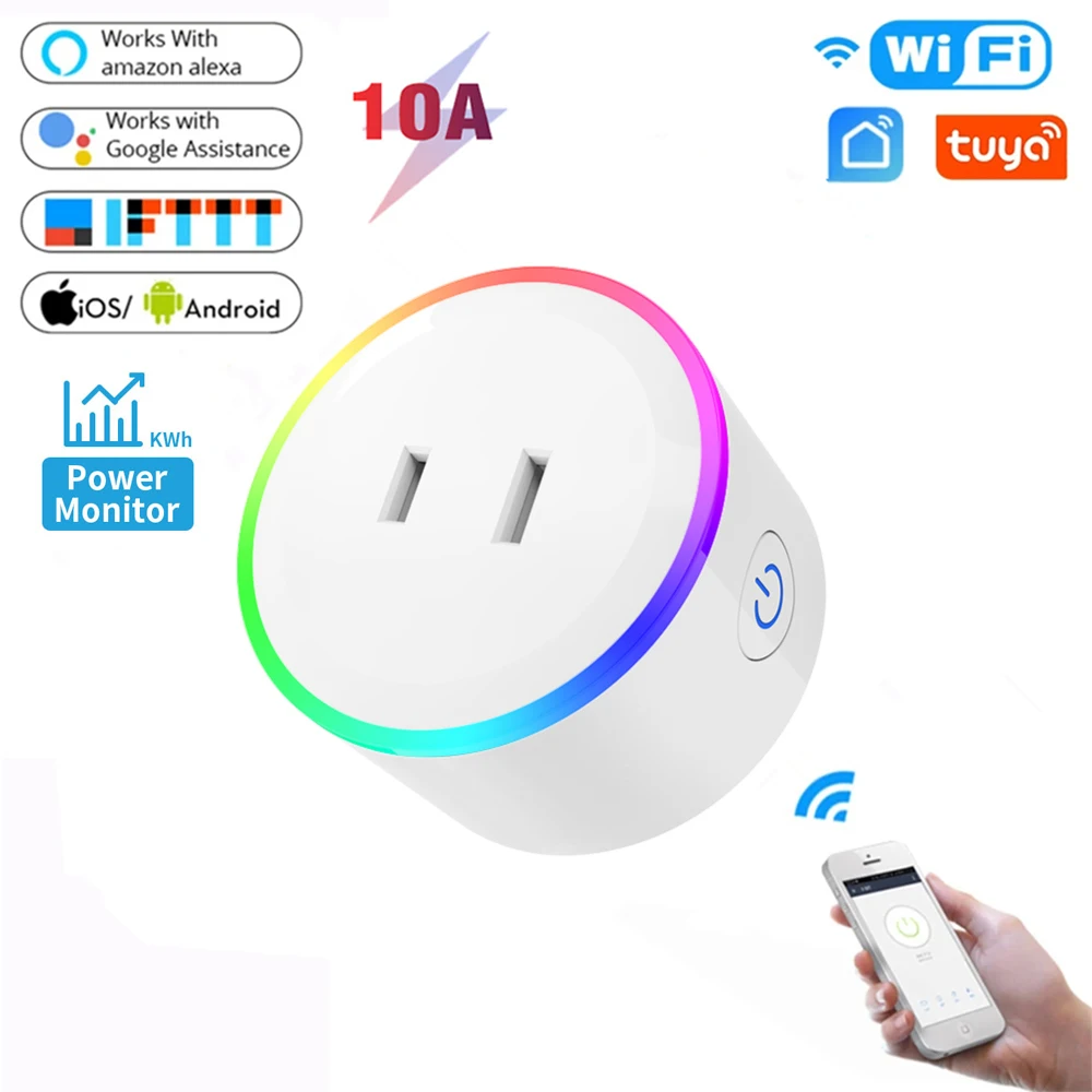 Купи WiFi Switch Socket Plug JP Wireless Japan Extender Remote Adaptor with LED Light Smart Home Automation Alexa Google Compatible за 599 рублей в магазине AliExpress