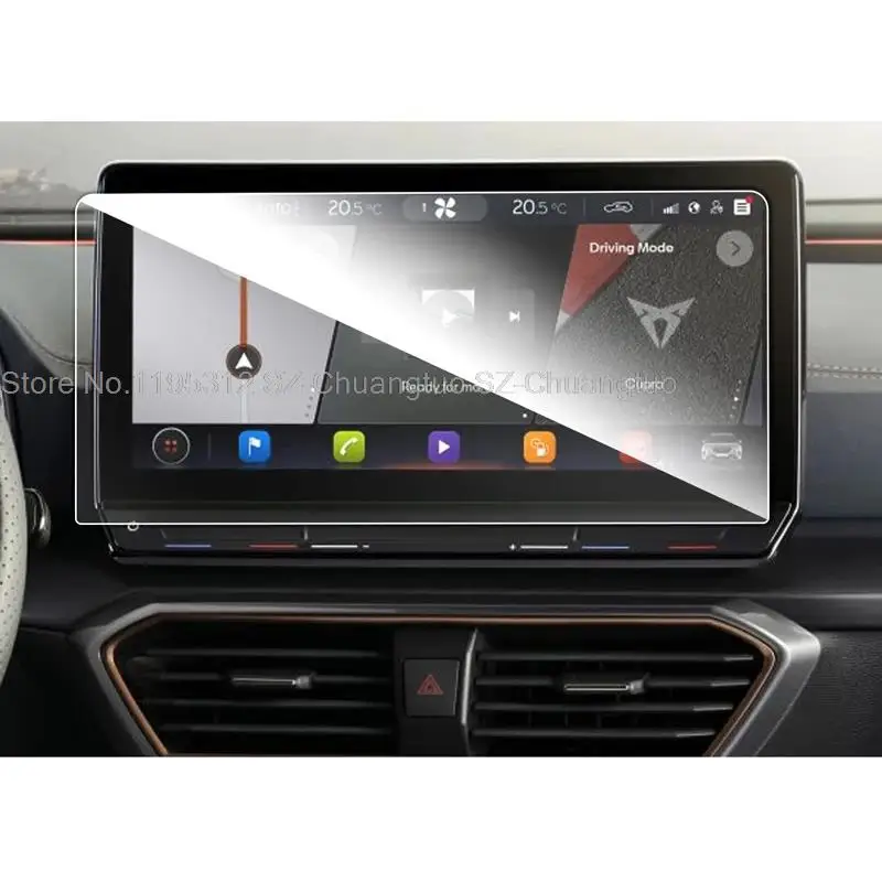 

Защитная пленка из ПЭТ для Cupra Formentor, 12-дюймовый сенсорный экран для автомобильной навигации, аксессуары для интерьера автомобиля, 300 мм * 147 мм